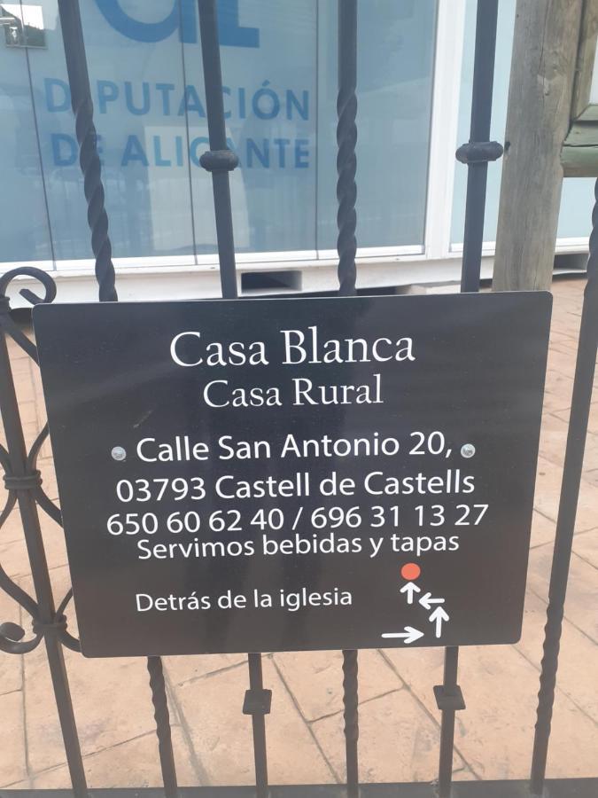 Casa Blanca Bed & Breakfast Castell De Castells Eksteriør bilde